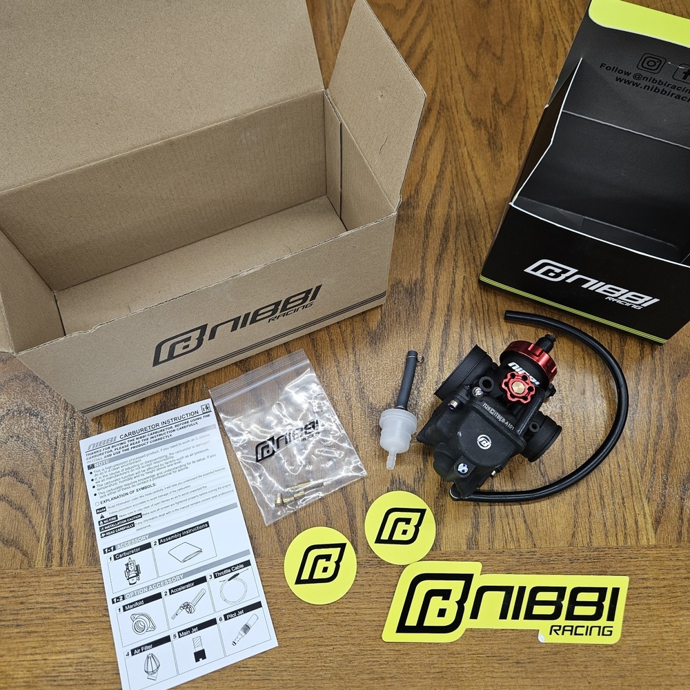 Nibbi PE26 26mm Racing Carburetor Kit 150-200cc w/ Jets Fuel Filter PE26FLYJ